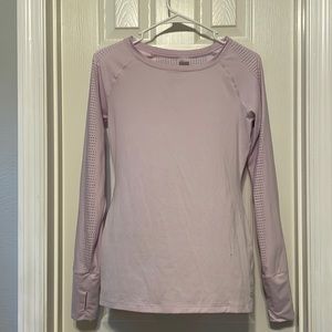 GAP fitted workout long sleeve top with thumbholes